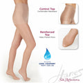 Hanes Silk Reflections Control Top Sheer Pantyhose Reinforced Toe Natural IJ by Deal US