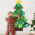 IHESPABLD 3Ft DIY Felt Christmas Tree Set Green 26 Ornaments for Kids by Deal US