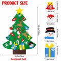IHESPABLD 3Ft DIY Felt Christmas Tree Set Green 26 Ornaments for Kids by Deal US