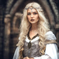 JeVenis Set of 3 Silver Elf Headpieces Elf Ears Crown Fairy Jewelry by Deal US