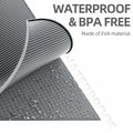 ESTHELLO Cat Litter Mat Large Honeycomb Double Layer Gray 36x30 by Deal US
