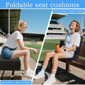OpyTikar Porch Swing Folding Chair Cushion Light Grey with Handle & Straps by Deal US