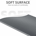 ESTHELLO Cat Litter Mat Large Honeycomb Double Layer Gray 36x30 by Deal US