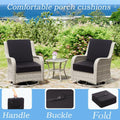 OpyTikar Porch Swing Folding Chair Cushion Light Grey with Handle & Straps by Deal US