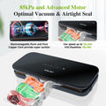 Amz Jet Vacuum Sealer Food LED Touch Digital Display Tempered Glass Black 50Bags by Deal US
