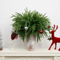 JDKPK 12 Pcs Norfolk Pine Branch 18" Artificial Greenery Green by Deal US