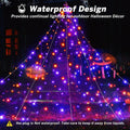 BlcTec Halloween Outdoor Spider Web 19.7x14.7ft White 250 LED Purple Orange by Deal US