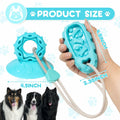 Jieffifa Indestructible TPR Dog Chew Toy with Suction Cup Blue by Deal US