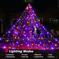 BlcTec Halloween Outdoor Spider Web 19.7x14.7ft White 250 LED Purple Orange by Deal US