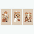 FBKDVC Christian Canvas Wall Art Set 3 Jesus Shepherd 16x24in Unframed by Deal US