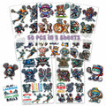 BIGZORO Lacrosse Stickers Waterproof Vinyl Decals 50 PCS Cartoon by Deal US