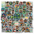 BIGZORO Tennis Stickers Waterproof Vinyl Decals 50 PCS Cartoon Sport by Deal US