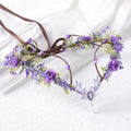 MOSTORY Purple Flower Fairy Crown Woodland Elf Headpiece Floral Circlet by Deal US
