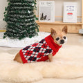 KCFESTIHUE Dog Sweater Plaid Knit Turtleneck Pullover Red Blue Size XS by Deal US