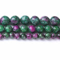 Airheartwx 12MM Red Green Round Loose Natural Gem Crystal Beads by Deal US