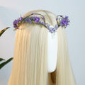 MOSTORY Purple Flower Fairy Crown Woodland Elf Headpiece Floral Circlet by Deal US