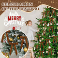 BeapTcely 30 Pcs Velvet Christmas Wreath Bows 5x7in Camel 1" Width by Deal US