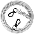 HaiYUAN Dog Tie Out Cable Steel Wire with Clips Blue 10-30 FT Heavy Duty by Deal US