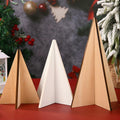 WHQXFDZ 5pcs Wooden Christmas Tree Decor Farmhouse Ornaments Black White by Deal US