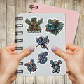 BIGZORO Lacrosse Stickers Waterproof Vinyl Decals 50 PCS Cartoon by Deal US