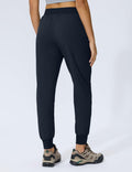 Women's Cargo Joggers Lightweight Hiking Pants Zipper Pockets Navy Size XL by Deal US