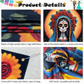 Pardi Day of the Dead Backdrop Banner Floral Black Red Mexican Fiesta Decor by Deal US