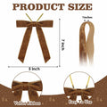 BeapTcely 30 Pcs Velvet Christmas Wreath Bows 5x7in Camel 1" Width by Deal US