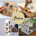BIGZORO Tennis Stickers Waterproof Vinyl Decals 50 PCS Cartoon Sport by Deal US