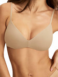 REORIA Wireless Bra Teardrop Seamless Light Lift Clay Size 32B by Deal US