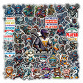 BIGZORO Lacrosse Stickers Waterproof Vinyl Decals 50 PCS Cartoon by Deal US