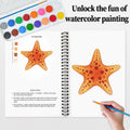 SLWBZ Watercolor Workbooks Painting Kit Thanksgiving Turkey with Paint Set by Deal US