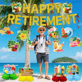 delaimastor Beach Retirement Party Decorations Banner Honeycomb Swirl 13pcs by Deal US