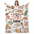 HEIFAM Bible Affirmations Blanket Inspirational Christian Gift 60x80 by Deal US