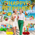 delaimastor Beach Retirement Party Decorations Banner Honeycomb Swirl 13pcs by Deal US