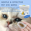 Opdent Dog Eye Wipes Tear Stain Remover 150pcs Extra Large 3.2" by Deal US