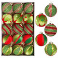 SY Super Bang Christmas Ball Ornaments 15PCS Red Green 80MM by Deal US