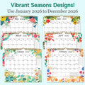 Lbylyhxc 2026 Wall Calendar 18 Months Jul 2025-Dec 2026 14.7x11.5 Inches by Deal US