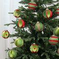 SY Super Bang Christmas Ball Ornaments 15PCS Red Green 80MM by Deal US