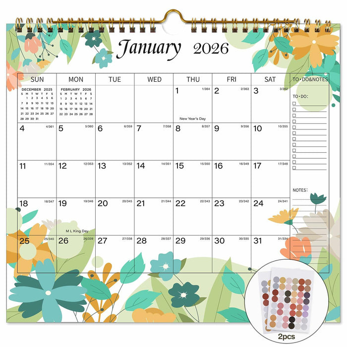 Lbylyhxc 2026 Wall Calendar 18 Months Jul 2025-Dec 2026 14.7x11.5 Inches by Deal US