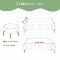 YOLCAR Disposable Tablecloths 108x54in PEVA White 2 Pack Classic Style by Deal US