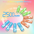 Aolcev AA 2500mAh 1.5V Alkaline Batteries 10 Pack Multicolor by Deal US