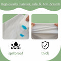 YOLCAR Disposable Tablecloths 108x54in PEVA White 2 Pack Classic Style by Deal US