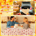 Fanfanwin 2 Pc Pumpkin Flannel Sherpa Throw Blanket 51x59 Multicolor Fall by Deal US