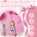 YCZYCZ Pink Satin Bow Wall Decor Garland 24PCS DIY Party Decorations by Deal US