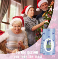 BNHJKFQZ Christmas Kitchen Towels Blue Stripes & Wreath 16x24 Set of 2 by Deal US