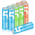 Aolcev AA 2500mAh 1.5V Alkaline Batteries 10 Pack Multicolor by Deal US