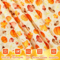 Fanfanwin 2 Pc Pumpkin Flannel Sherpa Throw Blanket 51x59 Multicolor Fall by Deal US