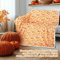 Fanfanwin 2 Pc Pumpkin Flannel Sherpa Throw Blanket 51x59 Multicolor Fall by Deal US