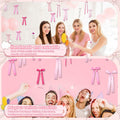 YCZYCZ Pink Satin Bow Wall Decor Garland 24PCS DIY Party Decorations by Deal US
