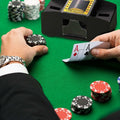 Automatic 2-Deck Card Shuffler Electric Mixer for Home Game Nights by Deal US